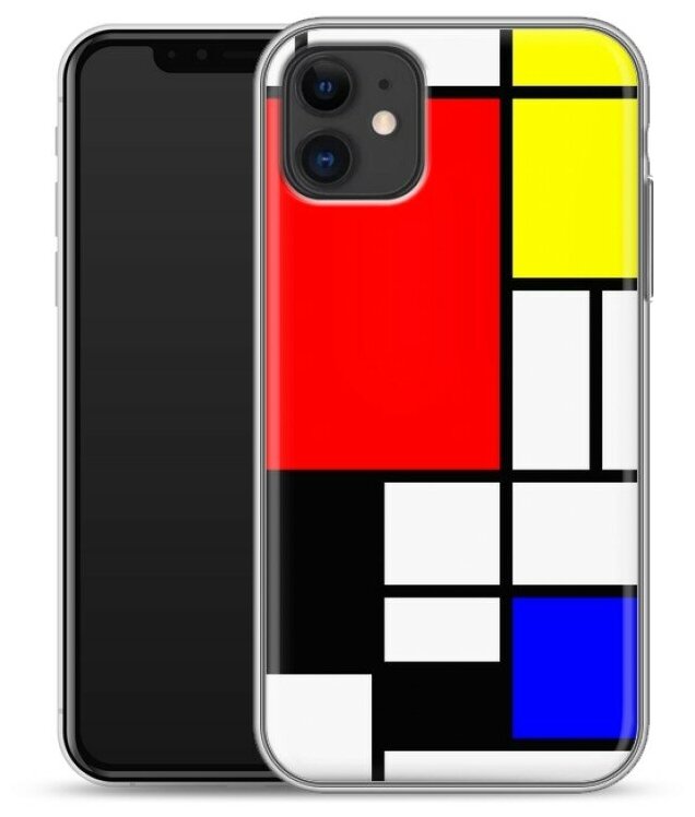 Дизайнерский силиконовый чехол для Айфон 11 / Iphone 11 Модриан