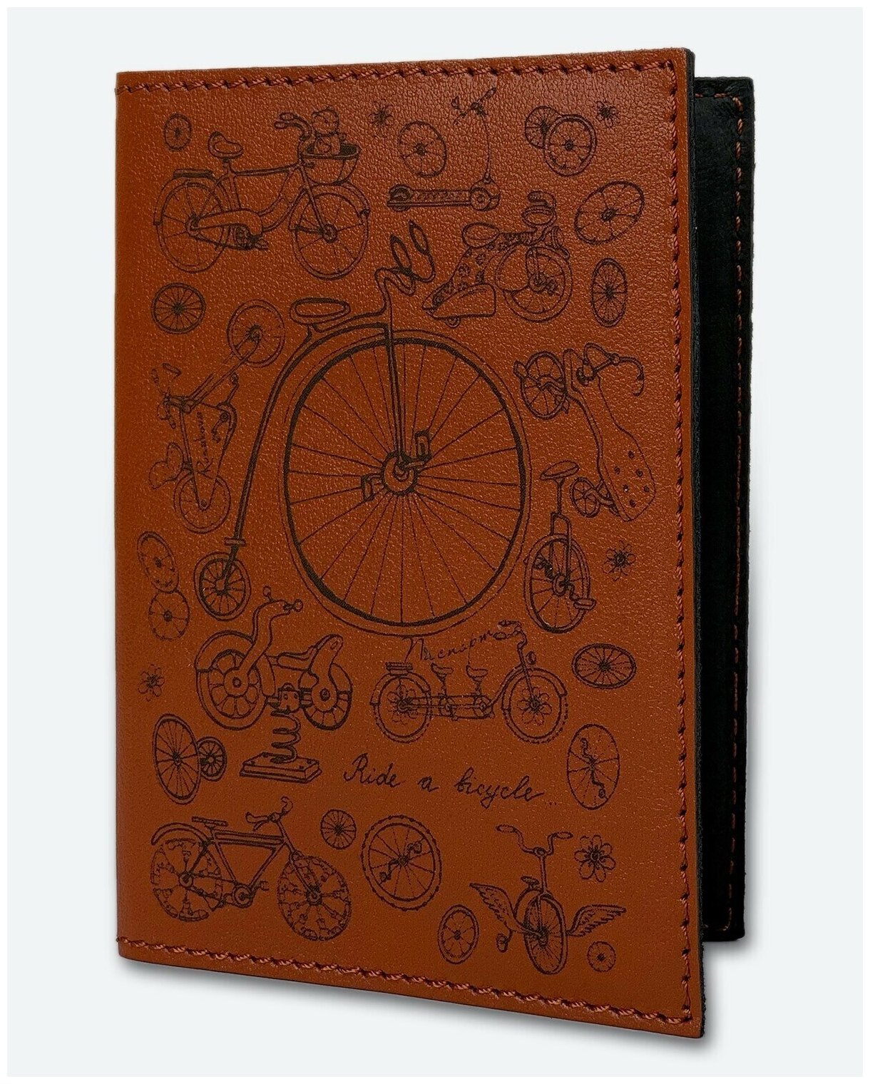 Обложка для паспорта KAZA  рыжий