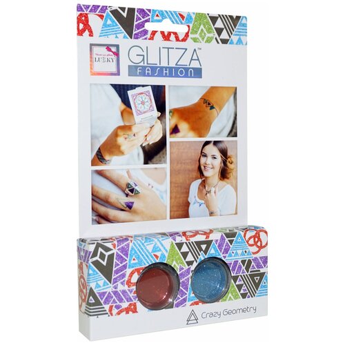 фото Набор для создания временных тату glitza fashion lukky безумная геометрия
