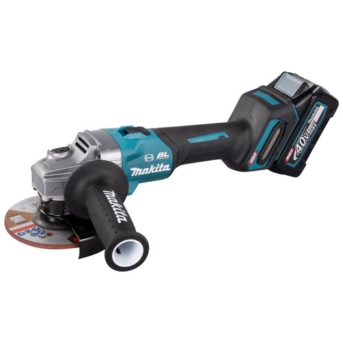 Аккумуляторная УШМ Makita GA005GM201 Li-Ion 4 А.ч 40 Вт х2 кейс, 125 мм шуруповерт импульсный аккумуляторный 220нм 40в xgt li ion 1x4ач makita td001gm101