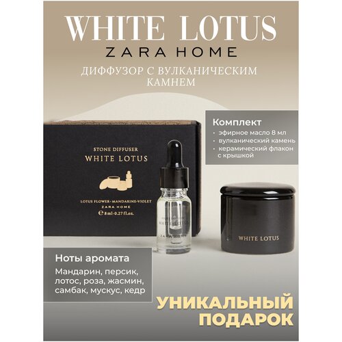 Ароматический диффузор с вулканическим камнем Zara Home 