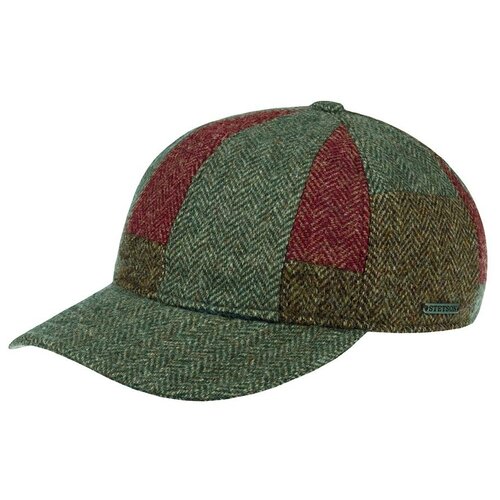 фото Бейсболка stetson арт. 7790502 baseball cap patchwork wool (коричневый / синий), размер 57