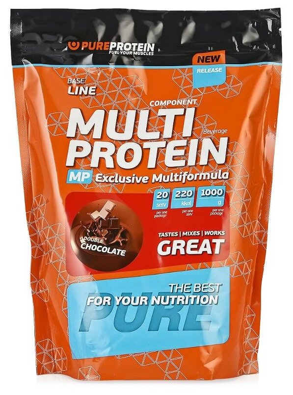 Протеин PURE PROTEIN Multicomponent, порошок, 600гр, шоколадное печенье - фото №1