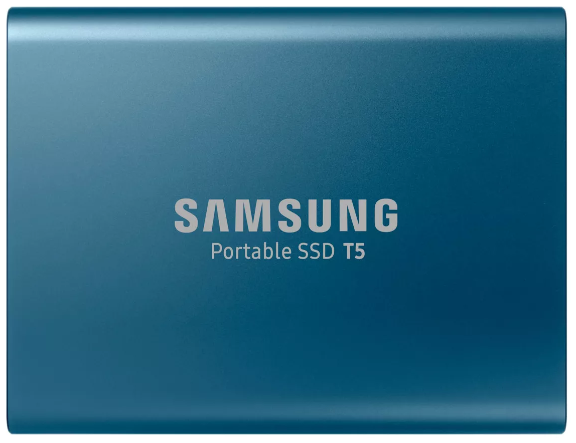 2 ТБ Внешний портативный твердотельный SSD накопитель Samsung T5 (MU-PA2T0B/WW) USB 3.1, черный