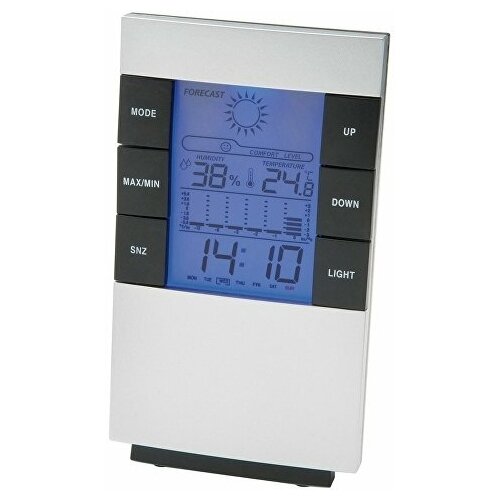 Настольная метеостанция 11505200 серебристыйчерный 135 х 8 х 39 пластик 195800₽