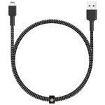 Кабель-переходник Aukey CB-BAL3 USB to Lightning 1.2m (Black/White) - изображение