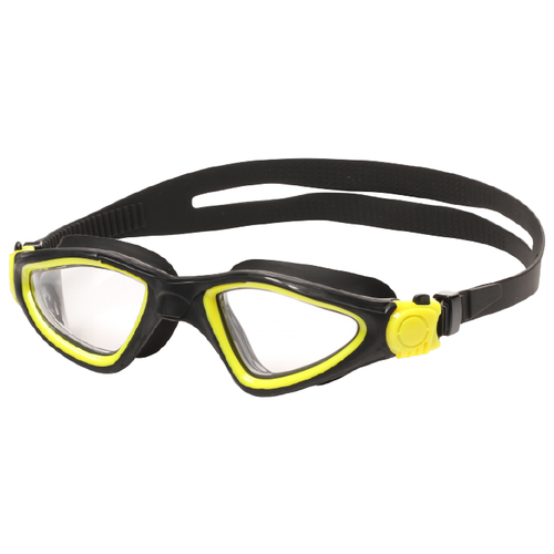 Очки для плавания Indigo Snail S2937F, черный/желтый