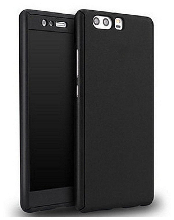 Чехол-бампер-панель MyPads для Huawei Honor 9 с полной защитой телефона по всем краям и углам черная