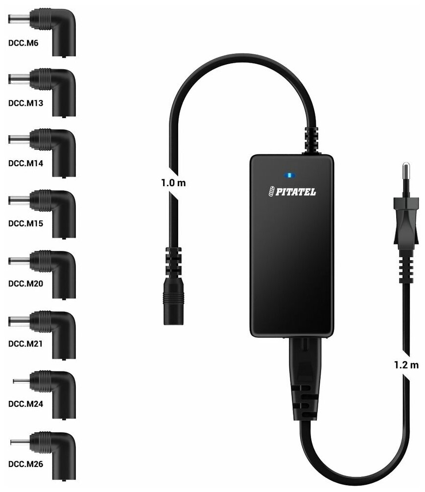 Универсальный блок питания для ноутбуков Pitatel ADU-40.1A (9.5-24V 40W)