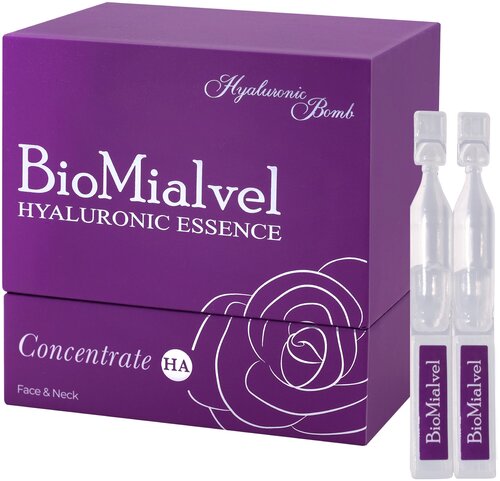БиоМиалвел Hyaluronic Essence сыворотка-концентрат эссенции гиалуроновой кислоты для лица и шеи, 1 мл, 30 шт.