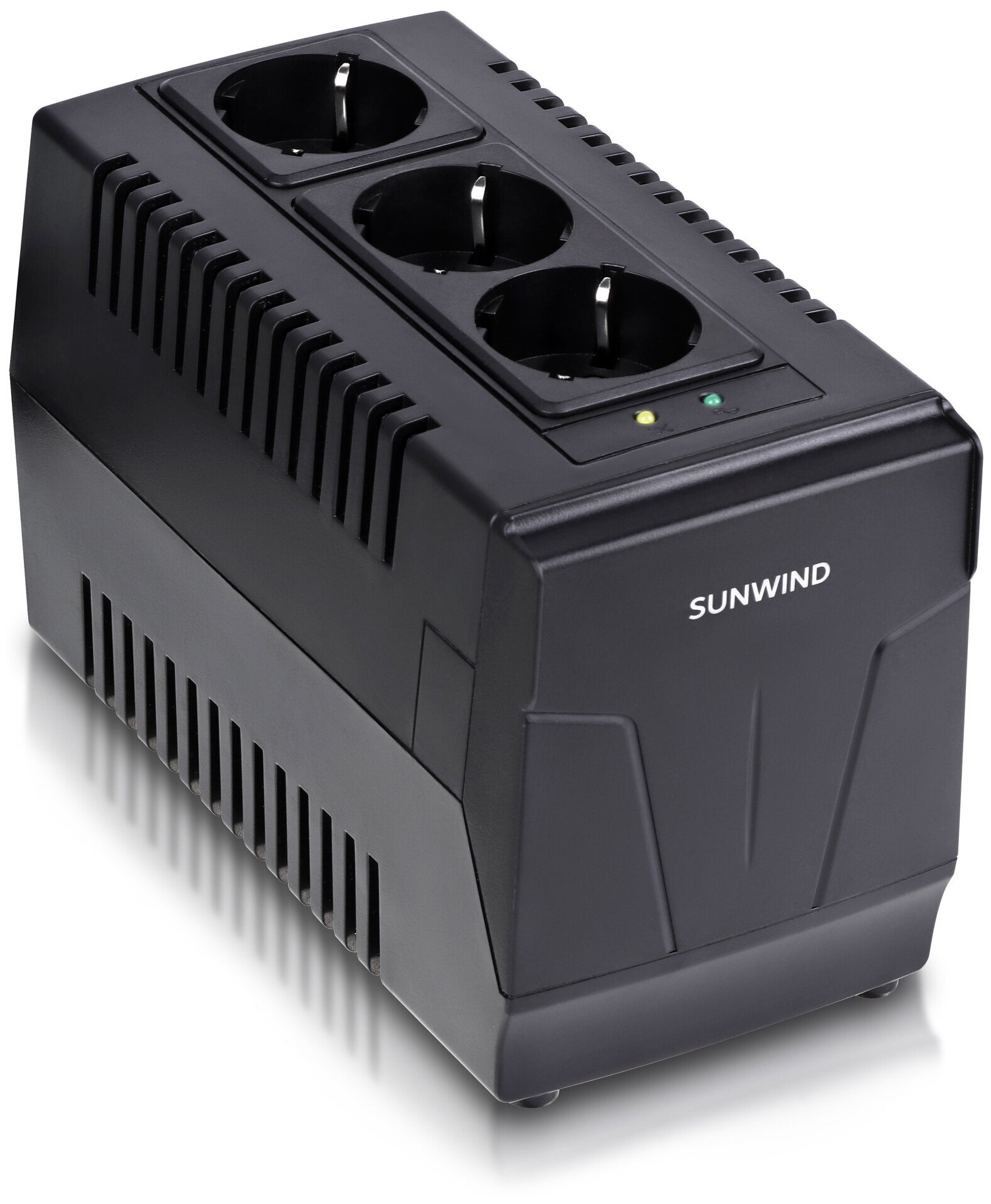 Стабилизатор напряжения SunWind AVR-1500 черный - фотография № 2