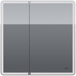 Шкаф-зеркало для ванной dreja Point 99.9034, (ШхГхВ): 80х15х80 см, белый глянцевый