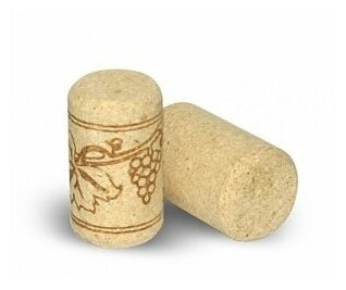 Бутыли: Пробка корковая для винной бутылки Самогонок (12 штук в комплекте)