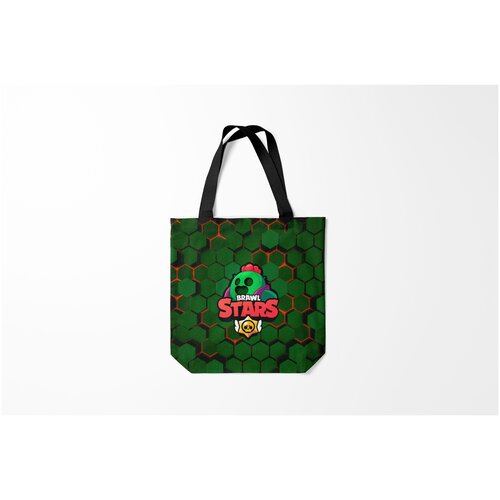 фото Сумка-шоппер / 40х40 см / геймерам / brawl stars spike burnettie