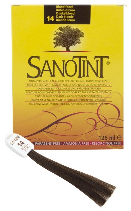 Краска для волос SanoTint Classic №14 Темно-русый, 125 мл