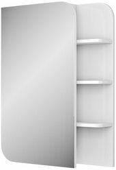 Зеркало-шкаф Uncoria Лина 50 см полки справа белое