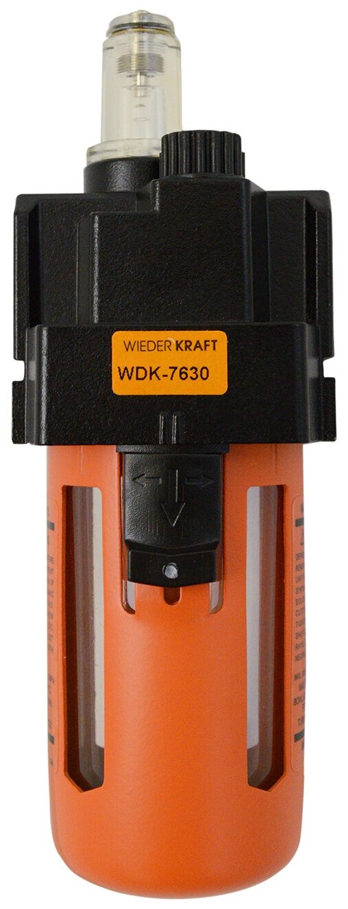 WIEDERKRAFT Лубрикатор для пневмоинструмента с возможностью регулировки подачи масла 3/8" WDK-7630
