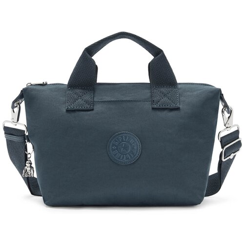 Сумка тоут Kipling, фактура гладкая, синий kipling сумка ki4148m30 kala mini tote m30 rich blue