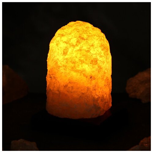 фото Соляная лампа "гора средняя", цельный кристалл, 15 см, 1-2 кг qwen