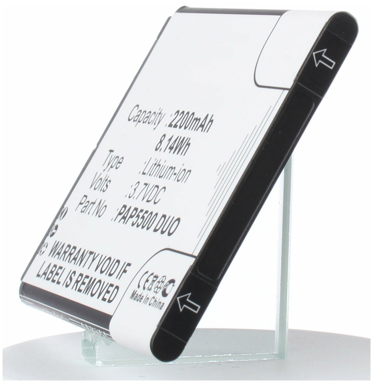 Аккумулятор iBatt iB-U1-M2578 2200mAh для Prestigio MultiPhone 5500 Duo,