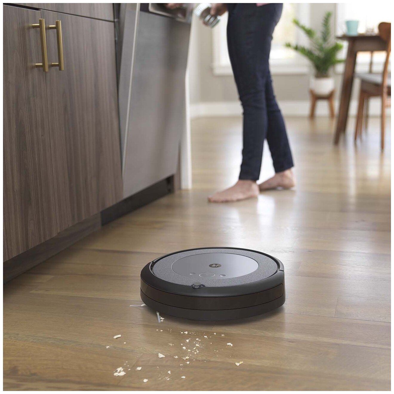Робот-пылесос IROBOT Roomba i3+, серый/черный [i355840plus_rnd] - фото №12