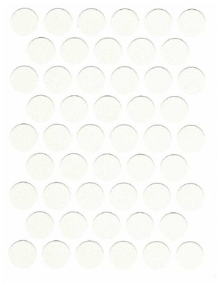 фото Заглушка самоклейка, Заглушка самоклеящаяся 14мм. белый 50шт.