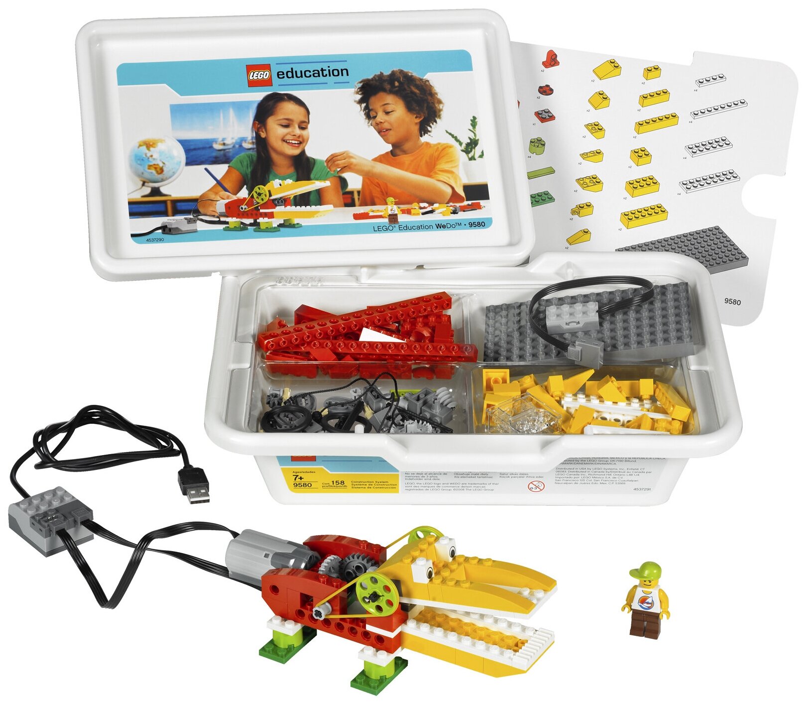 LEGO 9580 Базовый набор WeDo + 2000097 Программное обеспечение LEGO WeDo v.1.2