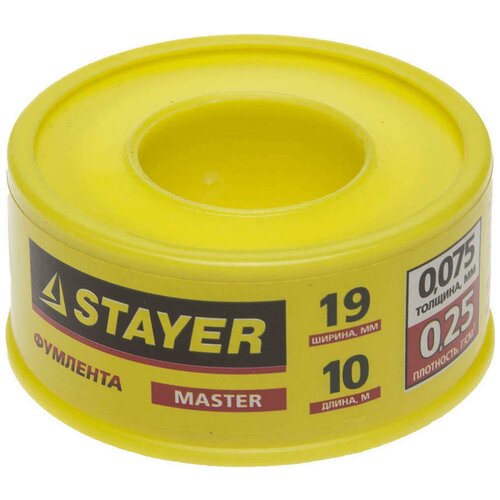 Stayer Фумлента Stayer Master, плотность 0,25 г/см3, 0,075ммх19ммх10м 12360-19-025