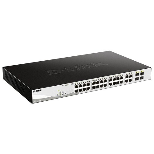 коммутатор d link dgs 1210 28 f1 28g управляемый Коммутатор D-Link DGS-1210-28P/FL1A 24G 4SFP