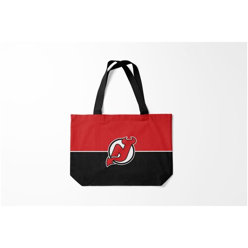 фото Сумка-шоппер / 46х35 см / хоккей / nhl new jersey devils burnettie