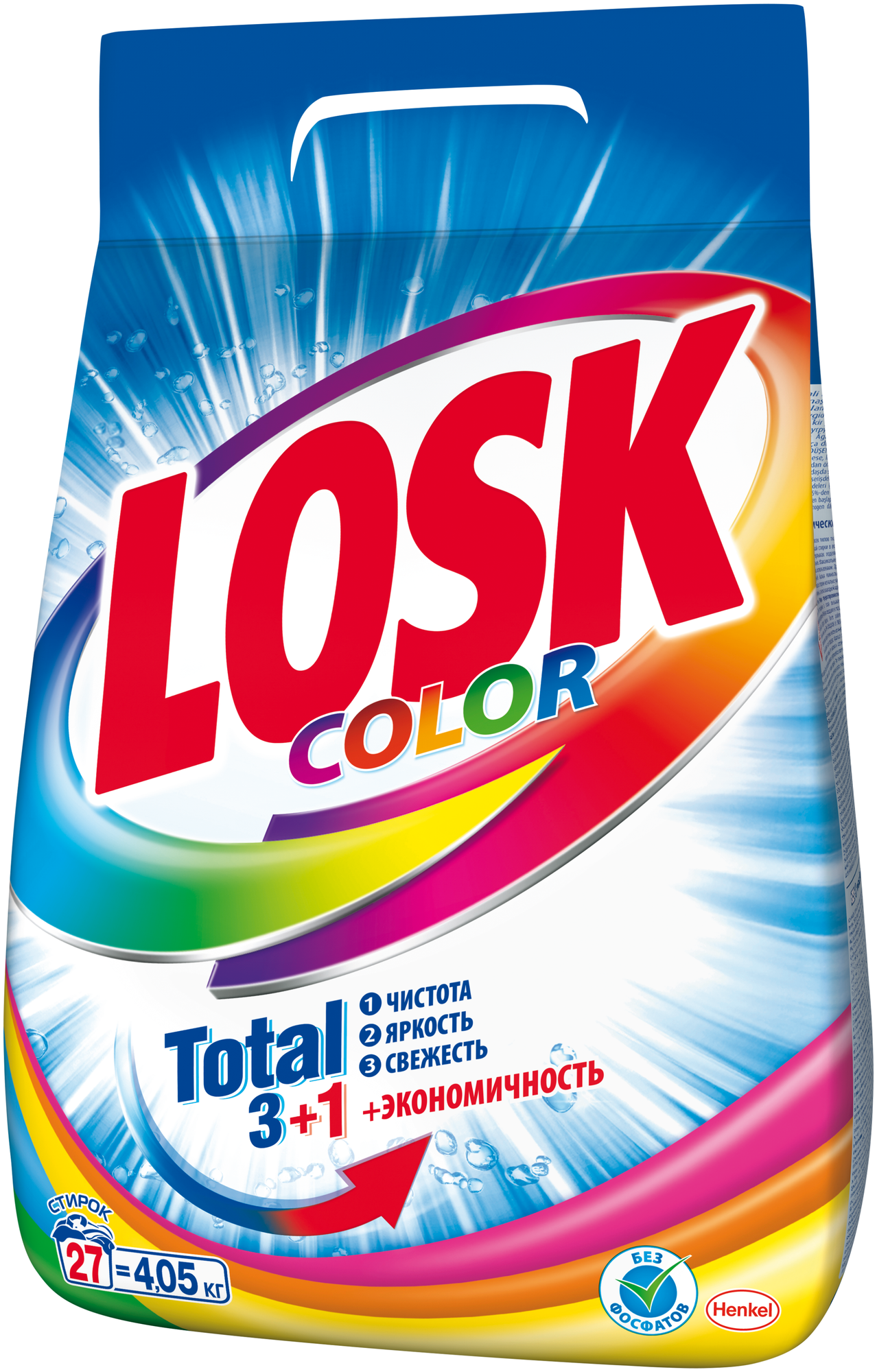 Стиральный порошок Losk Color (автомат) 4.05 кг пластиковый пакет - фотография № 10