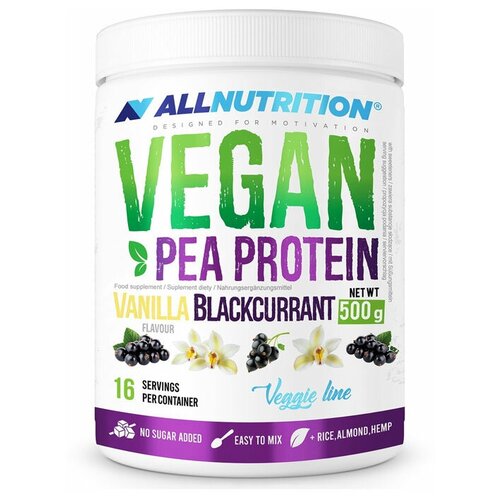 All Nutrition, Vegan Pea Protein, 500г (Шоколад) all nutrition soy protein 500г белый шоколад ананас