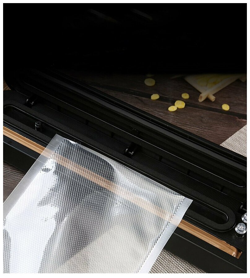 Вакуумный упаковщик Haifisch Vacuum Sealer S с пакетами (Черный) - фотография № 12