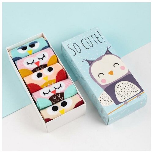 фото Носки kaftan, 5 пар, размер 35-38, мультиколор