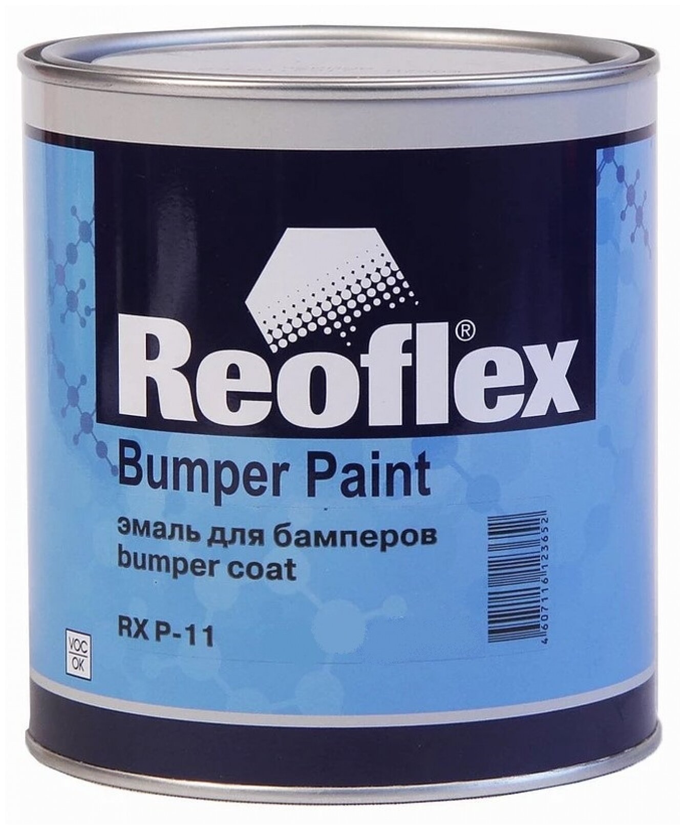 REOFLEX автоэмаль Bumper Paint RX P-11 черный, 750 мл