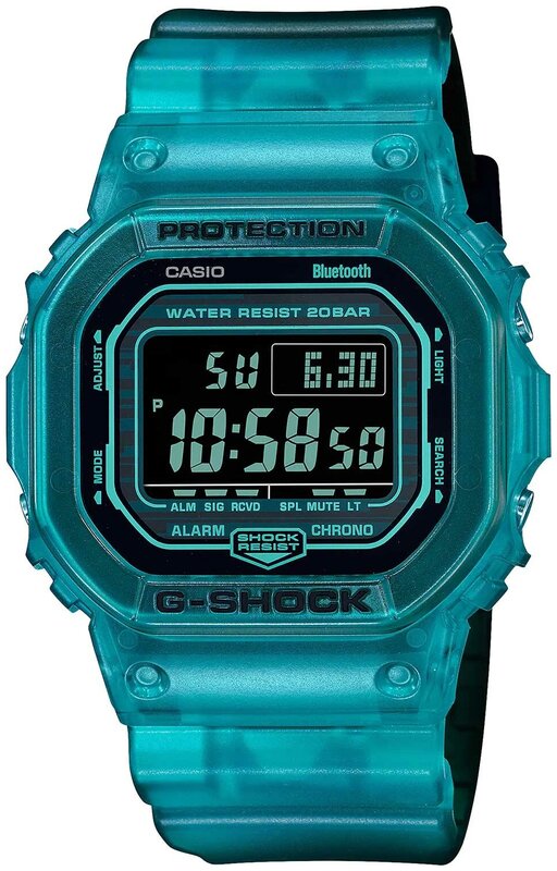 Наручные часы CASIO Японские наручные часы Casio G-SHOCK DW-B5600G-2 с хронографом