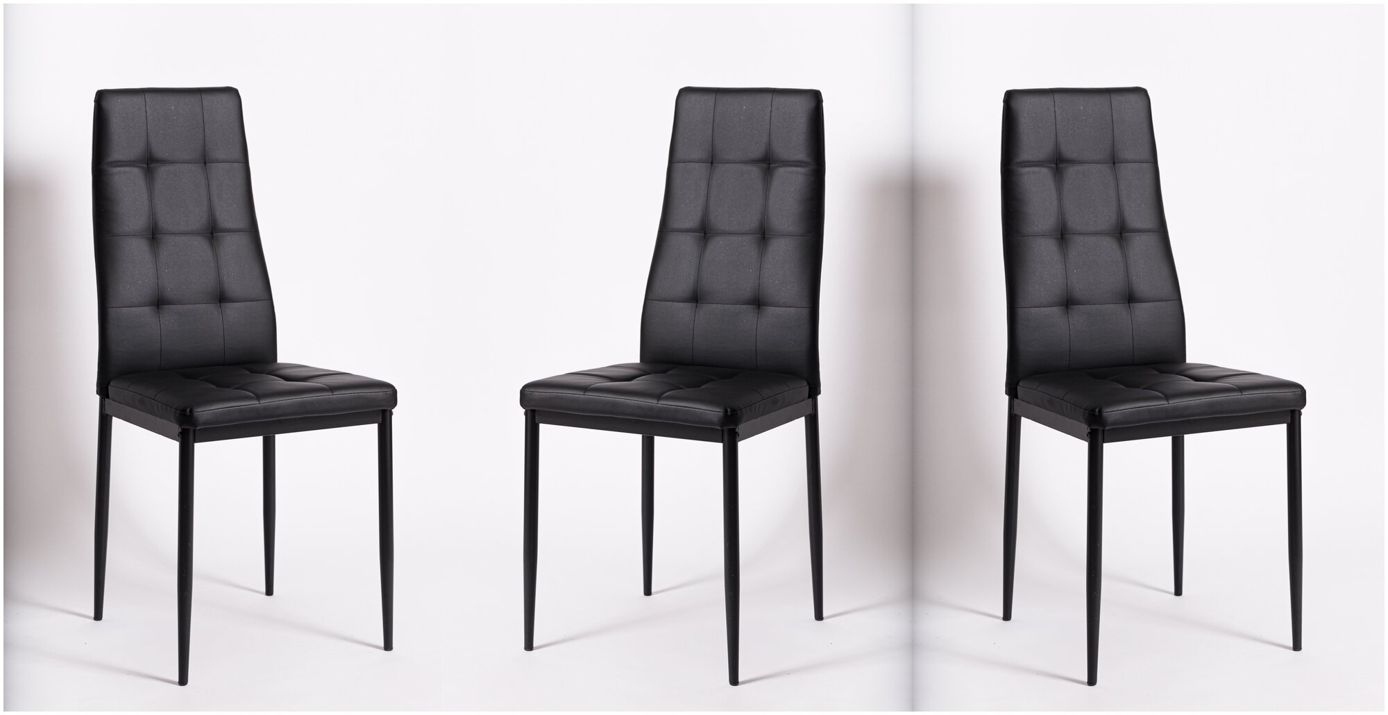 Комплект стульев для кухни из 3-х штук. Cafe 2 (4032-A) черный