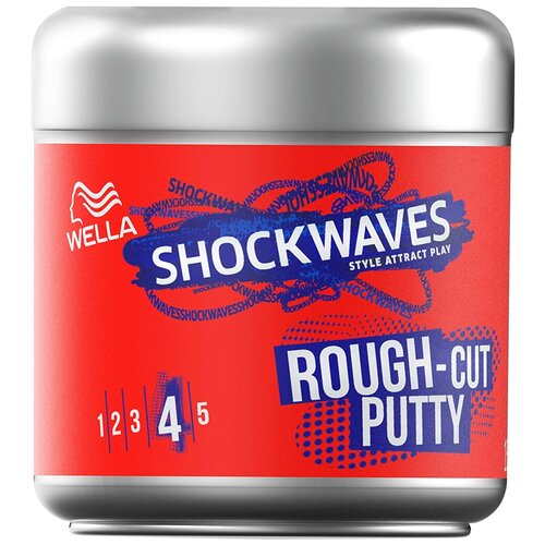 Wella Формирующая паста Shockwaves Rough-Cut Putty, сильная фиксация, 150 мл