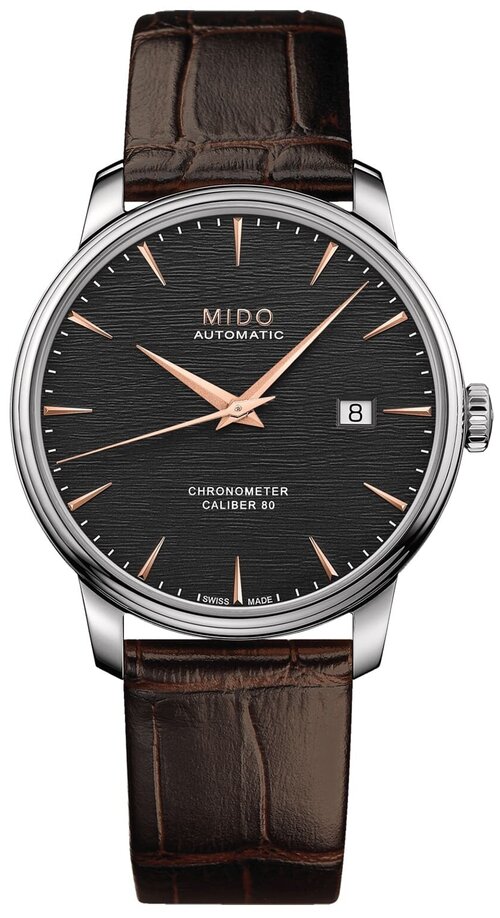 Наручные часы Mido Baroncelli, коричневый, черный