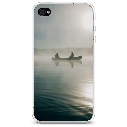 фото Силиконовый чехол "хобби рыбалка 2" на apple iphone 4/4s / айфон 4/4s case place