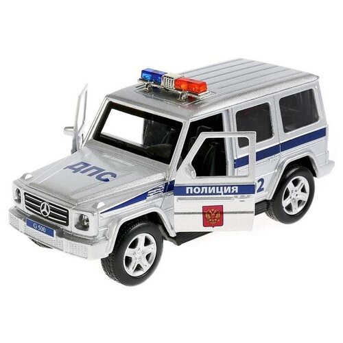машина kia stinger полиция 12 см металлическая инерционная Машина металлическая инерционная Mercedes-Benxz G-class «Полиция» 12 см, световые и звуковые эффекты