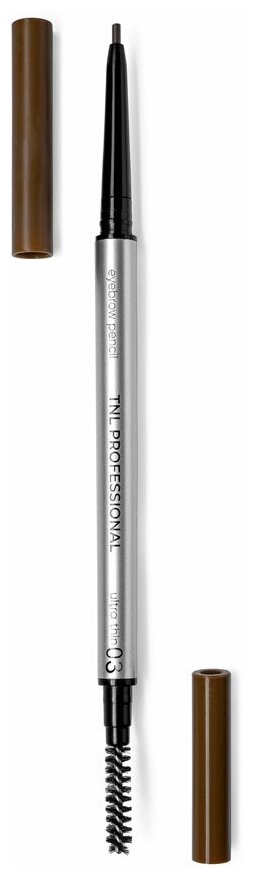 TNL Professional ультратонкий карандаш для бровей Ultra thin, оттенок №03 taupe