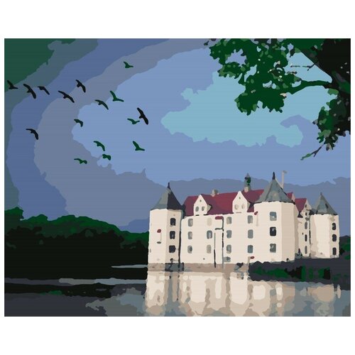 фото Картина по номерам hobruk "замок глюксбург", 50x40см