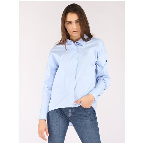 Рубашка женская A PASSION PLAY модель RT000000556 цвет голубой размер L