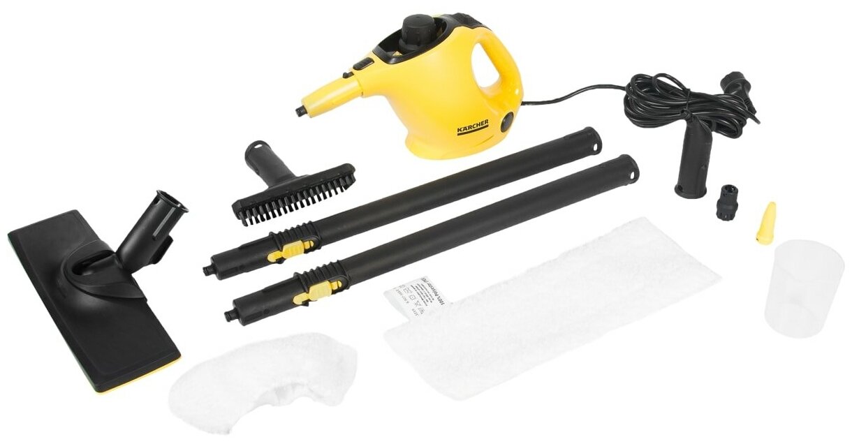 Пароочиститель ручной KARCHER SC 1 EasyFix, желтый [15163320] - фото №13