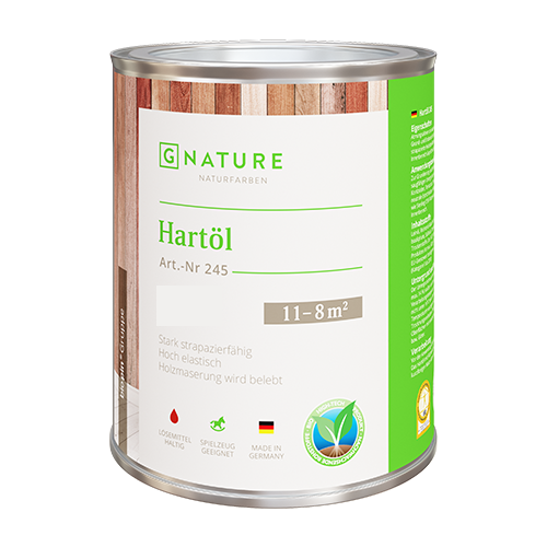 Gnature Масло твердое GNature 245 Hartöl 2,5 л. 3006 Пастельный светло-зелёный