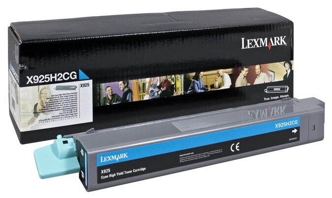 Картридж Lexmark X925H2CG, 7500 стр, голубой