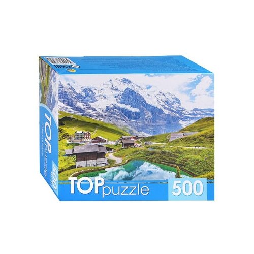 TOPpuzzle. Пазлы 500 элементов. КБТП500-6802 Озеро в горах toppuzzle пазлы 500 элементов хтп500 6817 орлы в горах