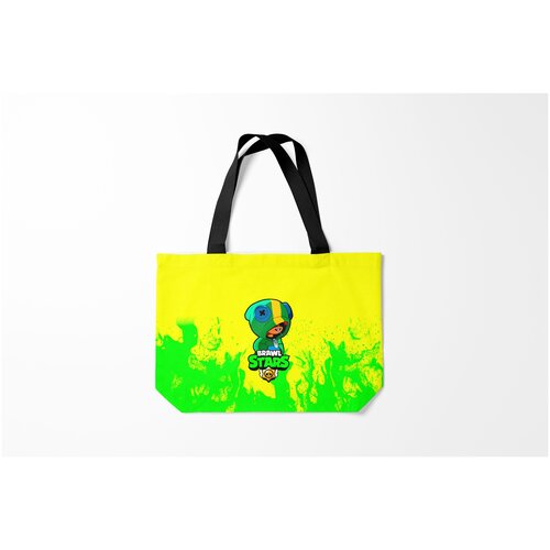 фото Сумка-шоппер / 46х35 см / геймерам / brawl stars leon burnettie