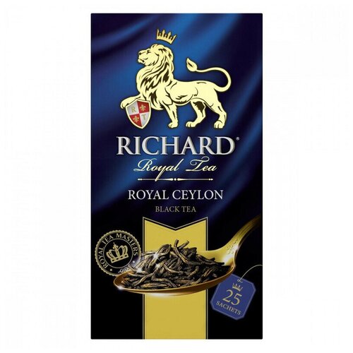 Чай черный Ричард роял цейлон Richard Royal Ceylon, 12 шт по 25 с